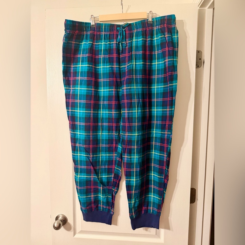 Lands' End Multicolor Plaid Pajama Pants